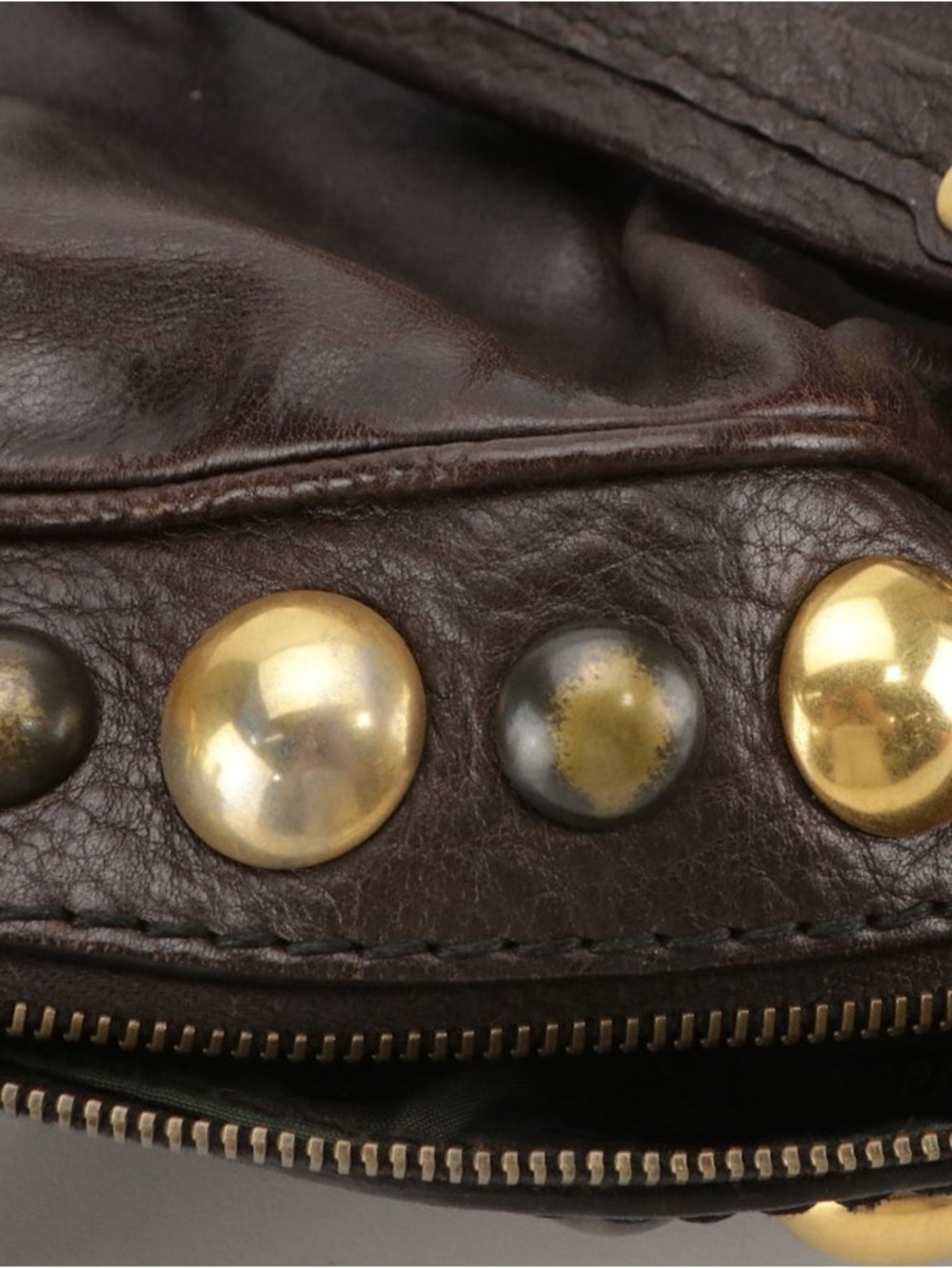 vintage large Gucci F/W 2008 Calfskin Leather Babouska Satchel Bag Y2k - Picture 7 of 8